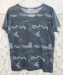 Distressed vintage tee in “camo” $89