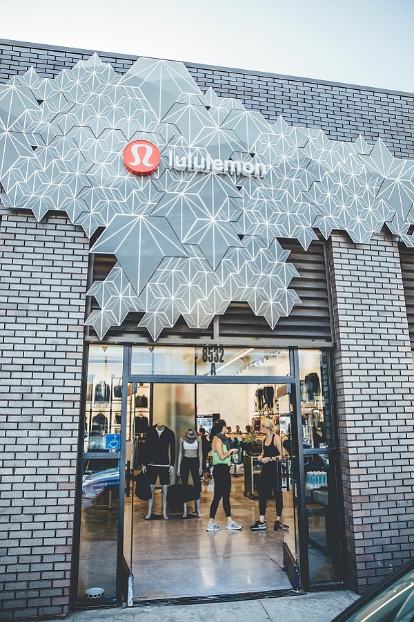 Lululemon's store on Melrose Avenue in LA