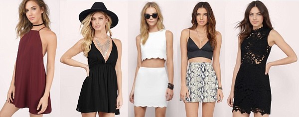 Among Tobi’s best-selling items for LA are High-Neck Strappy Shift Dresses (pictured Tobi’s “Little Thrills Shift Dress”); Strappy, Plunging V-Neck Skater Dresses (pictured: Tobi’s “My Martilyn Dress”); Halter Crop-Top Bodycon Sets (pictured: Tobi’s “Gettin' Wavy Bodycon Set); Wide-Band V-Neck Crop Tops (pictured: Toby’s “Short Story Crop Top”) and Lace Bodycon Dresses (pictured: Tobi’s “Sweet Fantasy Lace Bodycon Dress”). 

