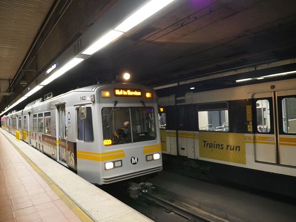 Scene from 7th/Metro Center station.