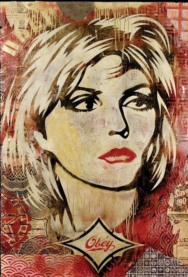 Shepard Fairey's 2005 Debbie Harry poster. Via TheGiant.org.