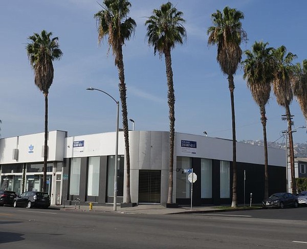 New Era flagship building at 8100 Melrose Ave. in December 2016.