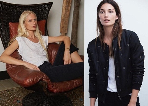 Velvet by Graham and Spencer will launch a collaboration with model Kirsty Hume (pictured, left) this summer. The company has collaborated in the past with model Lily Aldridge (pictured, right). 
