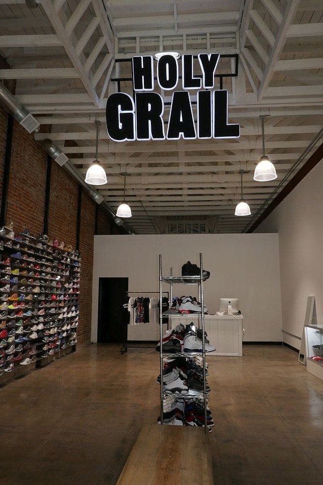 Interior of Holy Grail boutique in Fashion District.