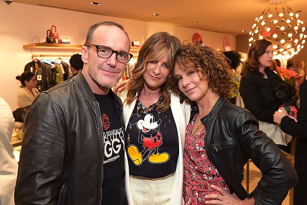 From left, Clark Gregg, Peri Arenas and Jennifer Grey. Photos by Matt Winkelmeyer/Getty Images for Peri. A