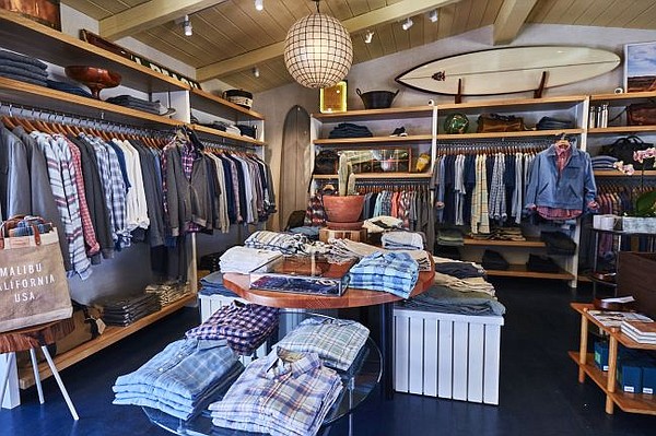 Faherty boutique in Malibu. Images courtesy of Faherty.