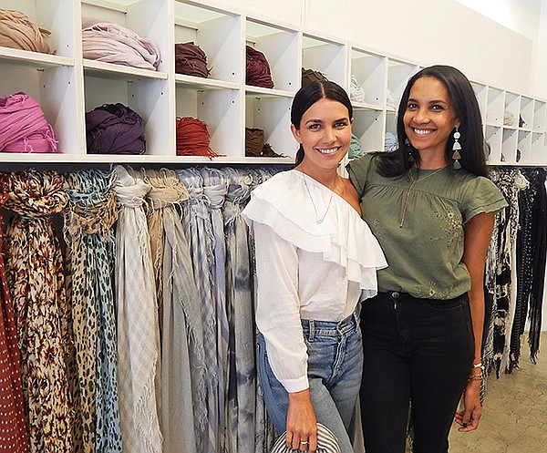 Carly Barcas and Lanae Mackey of the Chan Luu showroom in The New Mart