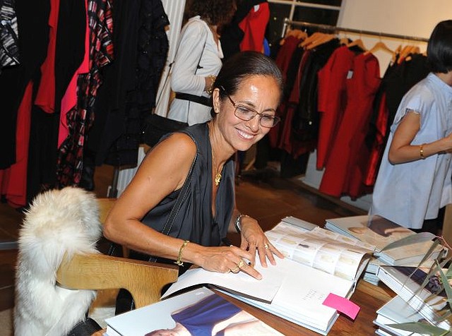 Maria Cornejo at book signing. Photo by Donato Sardella.