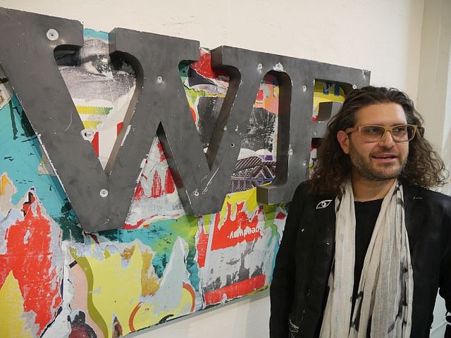 Victor Wilde at his Contemporary Gallery show.