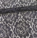 A Plus Fabrics Inc. #F-095L Cotton/Nylon Lace With Silver Foil
