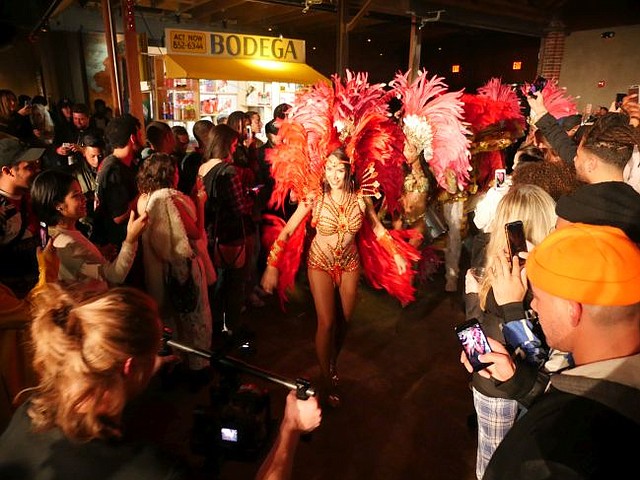 Samba dancers take 1720 at Bodega's after hours party.