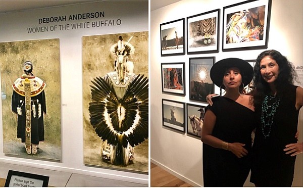 Photographer Deborah Anderson with Leica Gallery Manager Paris Chong