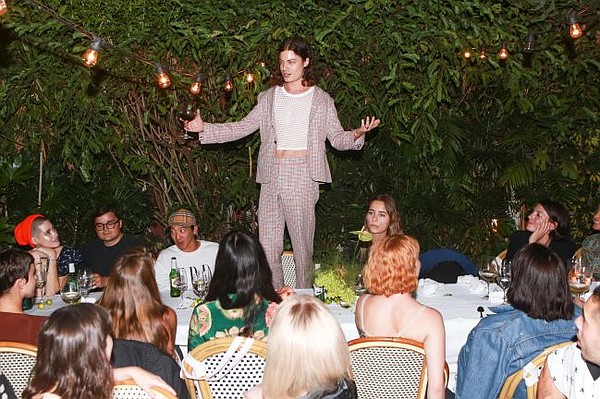 BØRNS presides over party for Eighty Nine magazine. Images courtesy of Agolde and ShopBop