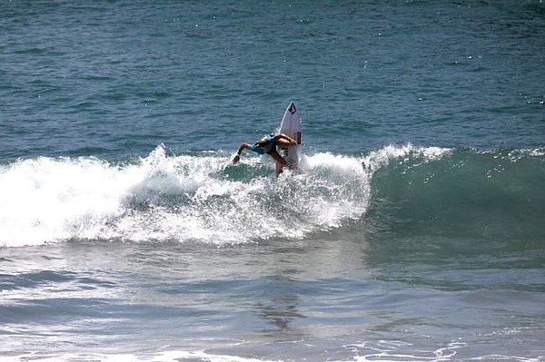 Courtney Conlogue competes at the Vans US Open of Surfing. All photos by Julian Martin