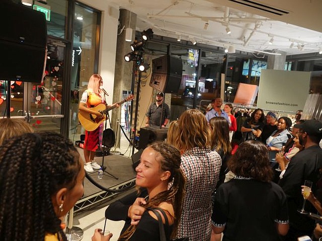 Mahalia performed at party for Fred Segal Loves Browns. Photo by Andrew Asch