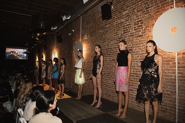 Julia Daviy's Liberation Collection, which was shown during FashionHub's Fashion Meets Technology event, held Sept. 6 during New York Fashion Week at The Flat NYC.
Photo: Vita Zamchevska