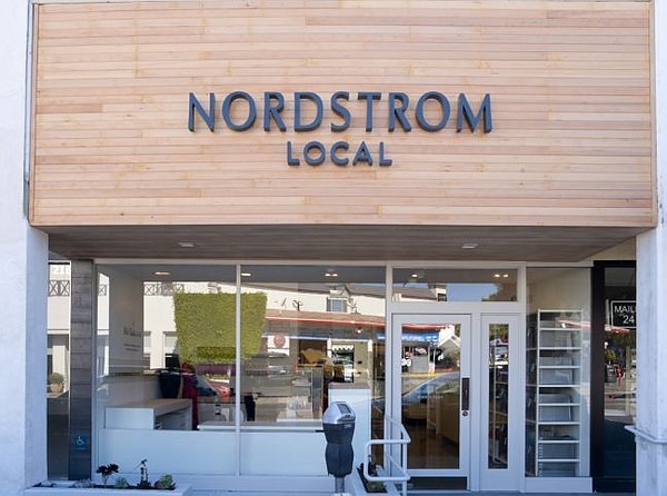 Exterior of Nordstrom Local in Los Angeles' Brentwood section. All images courtesy of Nordstrom