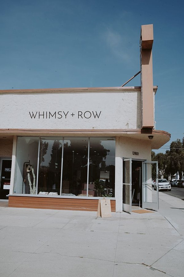 Exterior of the new Whimsy + Row. All images courtesy of Whimsy + Row