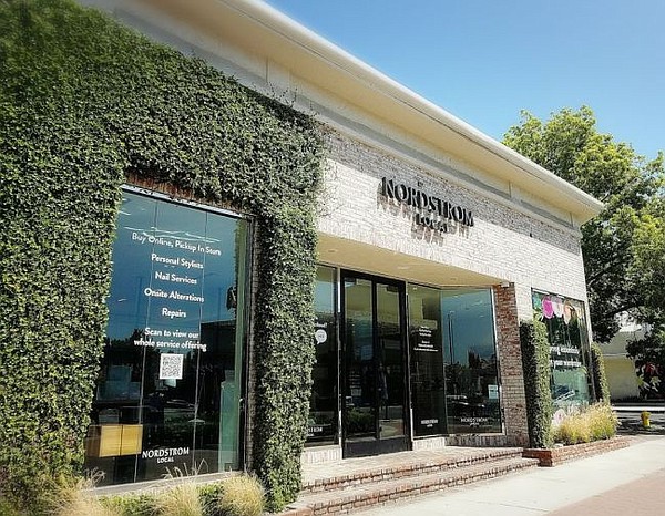 Exterior of Nordstrom Local on Melrose Place. Image courtesy Nordstrom