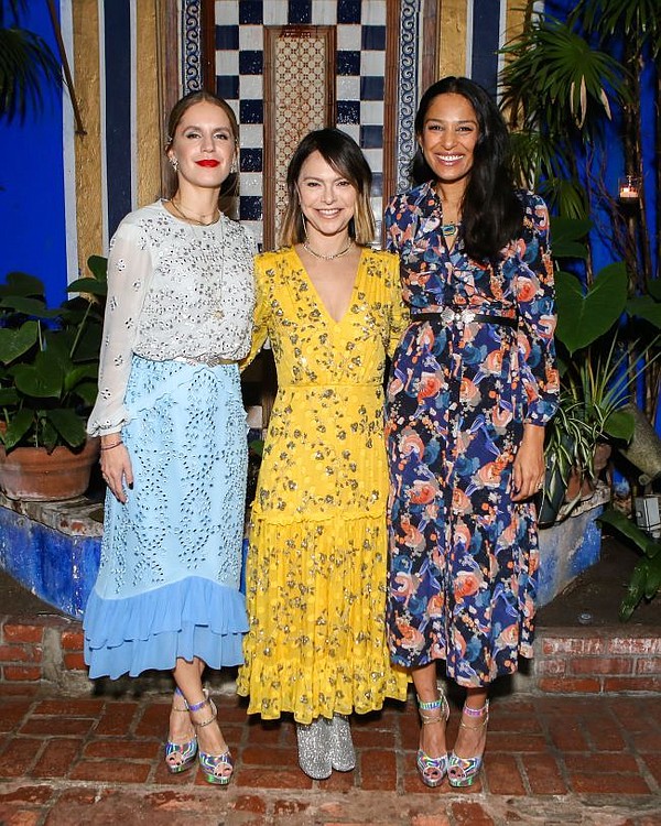 From left Eugenie Niarchos, Elyse Walker and Saloni Lodha. Photo by Sansho Scott/BFA