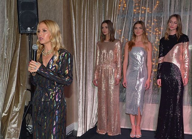 Rachel Zoe at presentation for her label's Holiday collection. All photos by Donato Sardella/Getty Images for Rachel Zoe