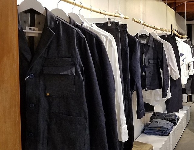 Atelier & Repairs x Candiani Denim on display at the Atelier & Repairs boutique