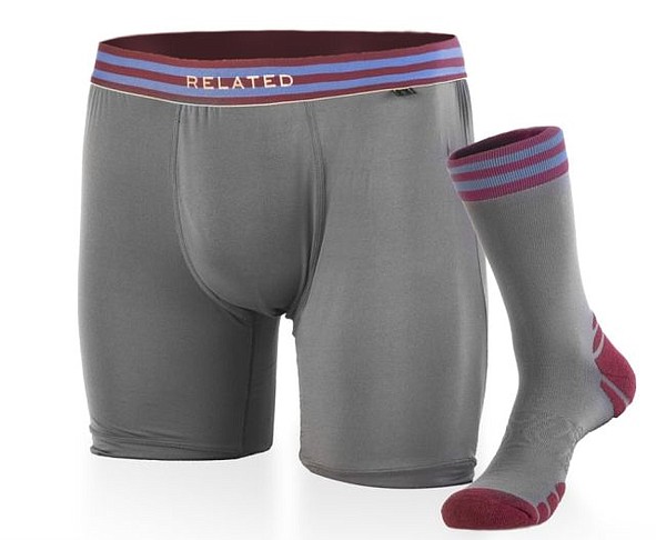 Related's recently released athletic set of socks and shorts. Image via relatedgarments.com