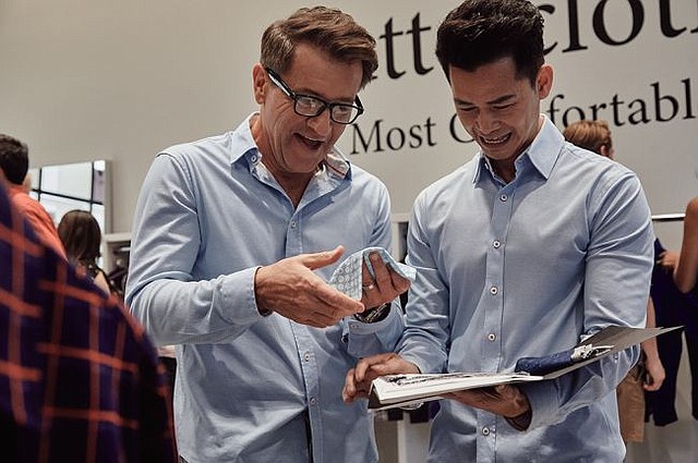 Robert Herjavec and Danh Tran at Butter Cloth pop-up. All photos courtesy of Butter Cloth