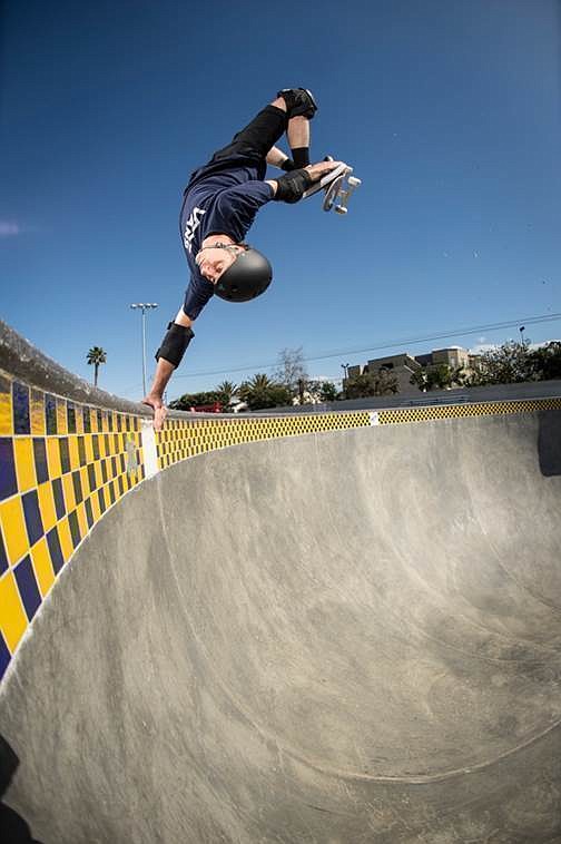 Tony Hawk at the Vans Off the Wall Skatepark in Huntington Beach, Calif.
Photo: Michael Burnett