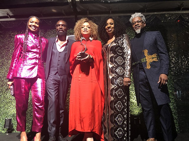 From left, actor Gabrielle Union, Kevan Hall, costume designer Ruth E. Carter, Angela Dean and TJ Walker during the Black Design Collective's inaugural scholarship gala in 2019 during which Carter was honored
Photo: Black Design Collective