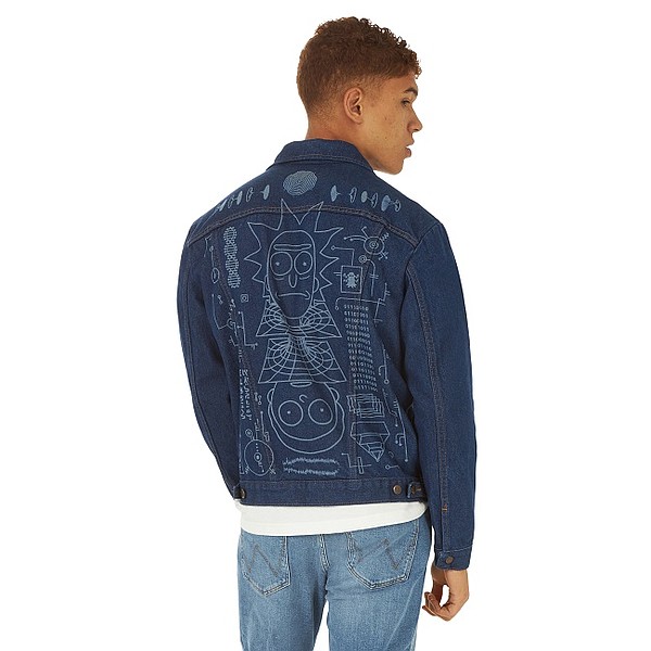 Wrangler x Rick and Morty's custom-designed laser etched jacket
Photo: Wrangler