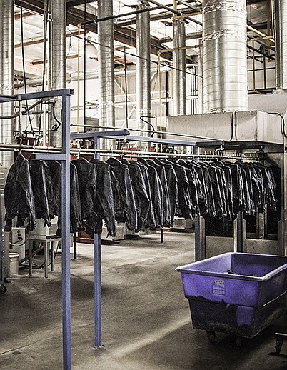 With the addition of the Stars Fade International wash-and-finish factory, based in Los Angeles, Artistic Milliners gains crucial nearshoring capacity and an expected increase in production from 100,000 units currently to 300,000 by May. | Photo courtesy of SFI