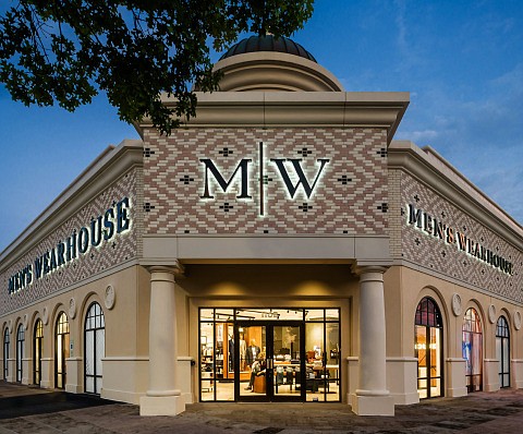 Tailored Brands, whose brands include Men's Wearhouse (pictured), Jos. A. Bank, Moores Clothing for Men and K&G Fashion Superstore, announced it had closed $75 million in funding. Image: Tailored Brands