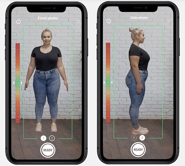 The 3DLook scanning process relies on the company's artificial-intelligence mobile body measuring and fit technology.
Image: 3DLOOK