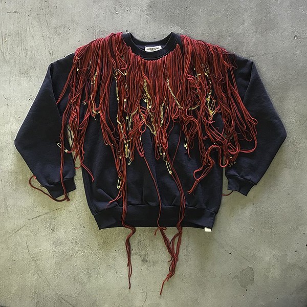 A yarn-dyed sweatshirt by Andrew Hanson.
Photo: Andrew Hanson