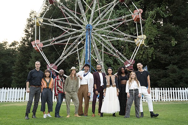 "Making the Cut" season two designers from left, Gary Graham, Lucie Brochard, Lendrell Martin, Ally Ferguson, Joshua Scacheri, Dushyant Asthana, Andrea Salazar, Andrea Pitter, Olivia OBlanc and Raf Swiader