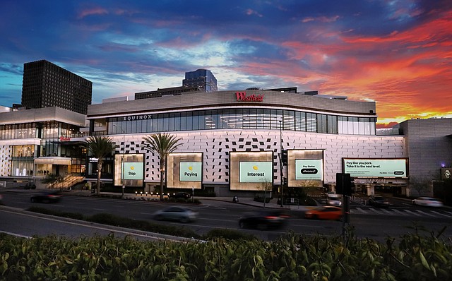Afterpay and Unibail-Rodamco-Westfield, which owns Westfield shopping centers across the United States, such as the Century City location pictured above, have announced a partnership that will benefit retailers and shoppers. 
Image: Unibail-Rodamco-Westfield