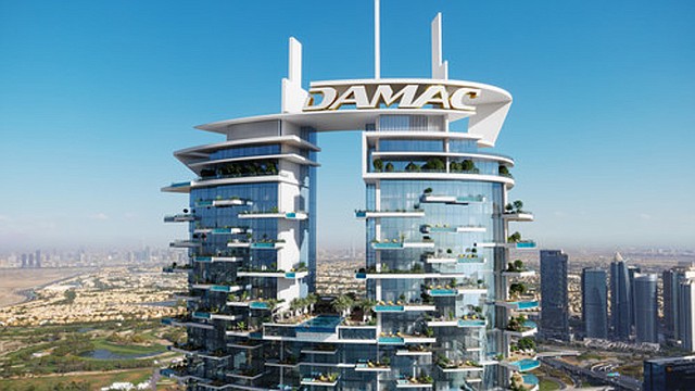 The 70-story skyscraper will be divided into three sections. Every unit in the upper section will have a private pool or jacuzzi. Photo: PRNewsfoto/DAMAC Properties