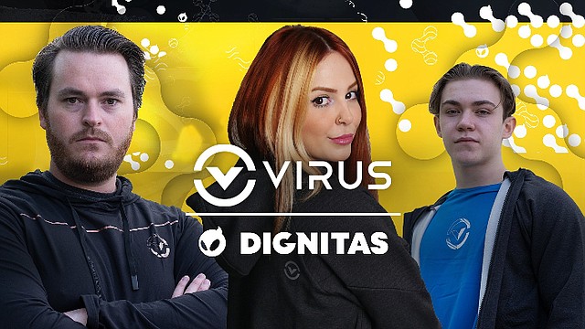 Esports Organization Dignitas has announced a new collaboration with athleticwear brand VIRUS International. Through the partnership, VIRUS International will become the official Game Day Apparel Partner of Dignitas. Photo: Dignitas
