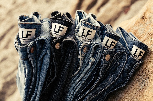 The new collection by REVOLVE-owned Lovers and Friends features 14 different styles of jeans each designed with a minimum 15% Recover recycled cotton fiber. Photo: Lovers and Friends