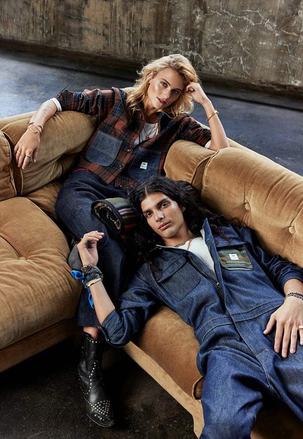 The limited collection by Lee and Pendleton Woolen Mills features original styles by the denim maker that have been reimagined with patterns exclusively designed by the mill. 
Photo: Lee x Pendleton Woolen Mill