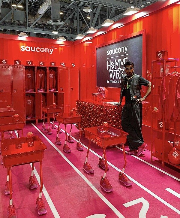 A limited number of pairs of the new Hommewrk x Saucony Jazz 81 were available during ComplexCon, where the booth featured a one-room schoolhouse layout. Photo: Saucony