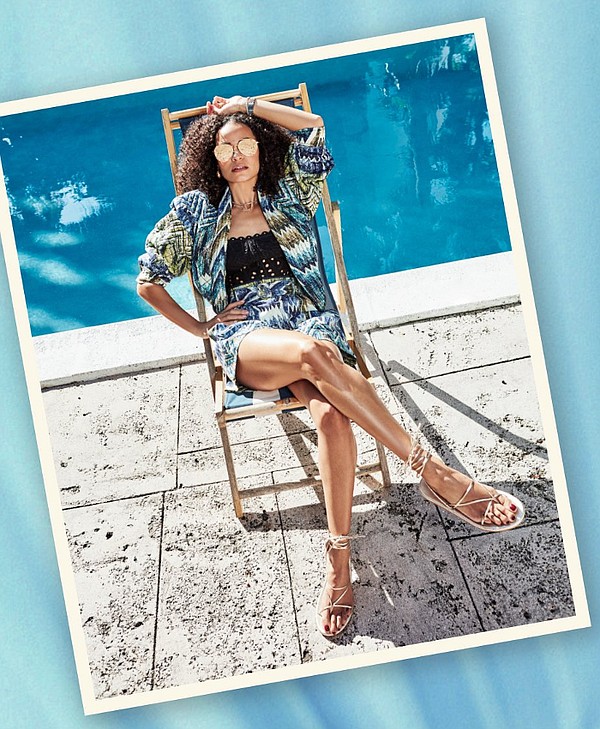 Intermix and Cotton Incorporated have launched a new collection featuring a chic mix of vacation silhouettes that highlight cotton. Photo: Intermix