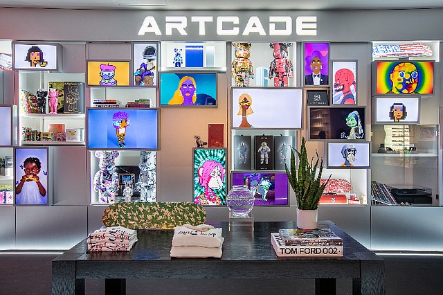 Fred Segal and Subnation have partnered to launch Artcade, a dynamic retail experience that features curated cmerchandise, limited product drops, a streaming studio and an NFT gallery. Image: Fred Segal x Subnation