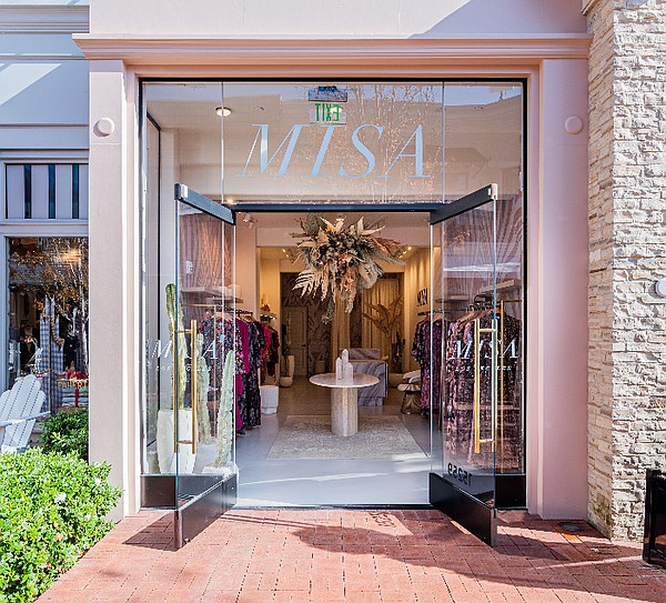 MISA Los Angeles opened its first bricks-and-mortar location at Palisades Village in Pacific Palisades, Calif. The beach-inspired location is a nod to the brand's California roots. Image: MISA Los Angeles