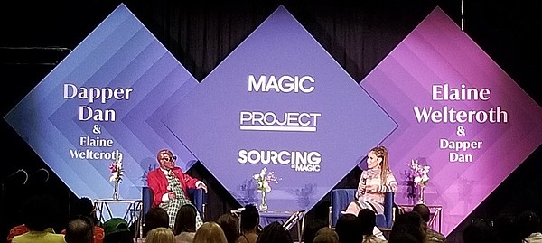 Daniel "Dapper Dan" Day and Elaine Welteroth discuss their careers, contributions and leadership in fashion during a keynote event that opened Informa's MAGIC on Feb. 14.