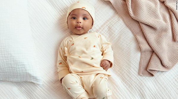 H&M is releasing a new sustainable line of baby clothes that can be composted once they are old and worn out. The 12-piece collection for newborns is made from organic cotton and launches in May with tops, bottoms with adjustable waistbands and cuff, jackets, hats and blankets. Prices in the collection range from $4.99 to $17.99. Image: H&M