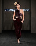 NEW YORK, NEW YORK - FEBRUARY 10: Bella Kohana walks during the Chona Bacaoco Milano fashion show at New York Fashion Week Fall 2024 powered by Art Hearts Fashion at The Angel Orensanz Foundation on February 10, 2024 in New York City. (Photo by Arun Nevader/Getty Images for Art Hearts Fashion)