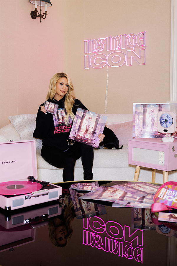 PacSun and Paris Hilton are celebrating the celebrity’s “Infinite Icon” album release with the launch of a line of complementary merchandise. | Photo by Kevin Ostajewski