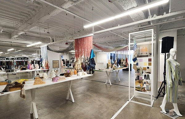 LA Textile at the CMC featured an array of international and domestic sourcing resources, design-trend exhibitions and educational opportunities for attendees. Pictured, trends in textiles